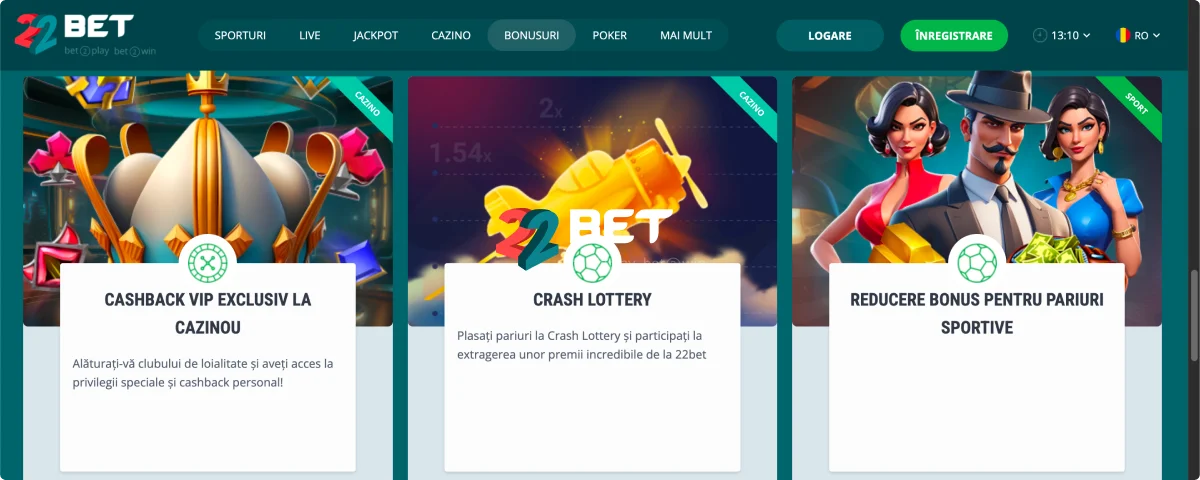 22Bet Versiunea Mobilă